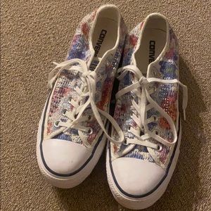 Converse Floral Low Tops